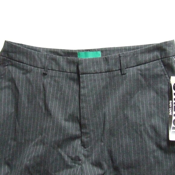 Le Redoute pants pinstripe vintage NWT new old stock grey white plus size 14 - Picture 6 of 11